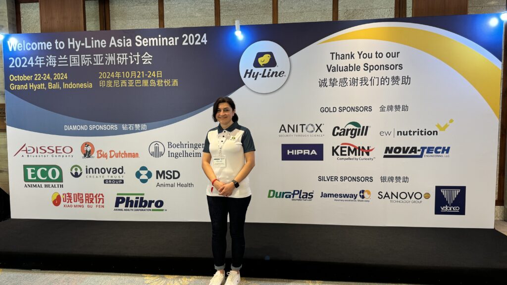 Shay attending a Hy-Line Conference