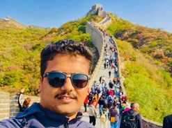 PhD Researcher, Milan Kandel, on the Great Wall of China